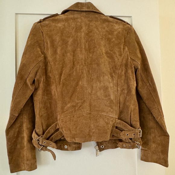 BCBGeneration Tan Suede Moto Jacket - Picture 5 of 6